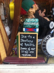 London Shop Running Low on Robots