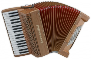 NEW Wooden Serenellini Piano Accordion