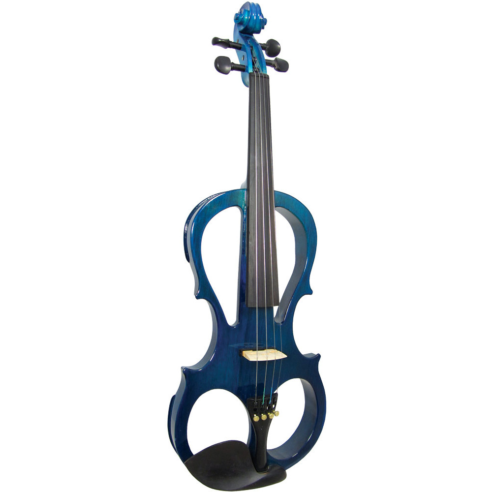 Valentino VE-008 Electric Frame Violin, Blue | Music