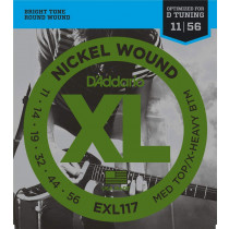 D'Addario EXL117 Nickel Electric Guitar Strings