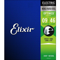 Elixir Optiweb Electric Guitar Set, Light
