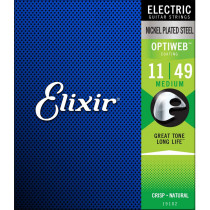 Elixir Optiweb Electric Guitar Set, Medium