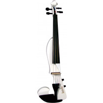 Valentino VE-20 Electric F Shape Violin, White