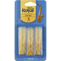 Rico Royal Alto Sax Reed 3, 3-Pack