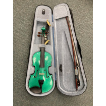 Stentor Harlequin 1/4 size Violin outfit in Green