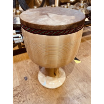 Iranian Tombak drum, by Helmi. Camel skin. With bag