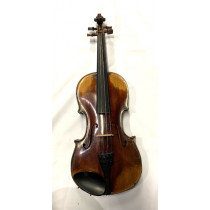 Old German Klingenthal 4/4 Violin Circa 1880, red shaded varnish, 2 piece back, new setup, excellent condit