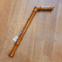 Adler Bass Recorder, maple, playing wear, fair condition. 