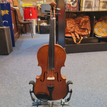 4/4 early 20th century violin, 2piece flamed back, labeld metro violin class org