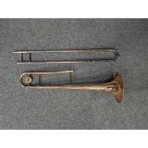 Unison Tenor Trombone, some corrosion on bell - comes complete with case, stand and mutes
