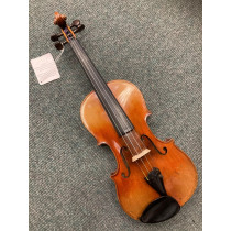 Full size violin with case and bow.  C1900 French. 