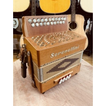 Serenellini Selli B/C Melodeon 2 Voice as new. With Hard Case. One strap only. 