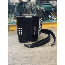 Delicia Melodeon D/G in black, very good condition