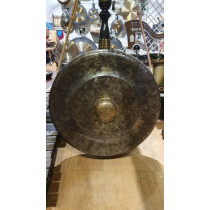Kempul gong (Iron) from Javanese gamelan. 28inches dia. Roughly C#. No stand. COLLECTION ONLY