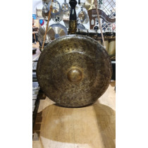 Kempul gong (Iron) from Javanese gamelan. 26inches dia. Roughly Eb. No stand. COLLECTION ONLY