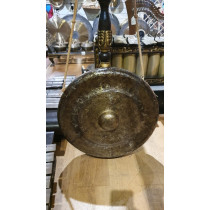 Kempul gong (Iron) from Javanese gamelan. 24inches dia. Roughly Eb. No stand. COLLECTION ONLY