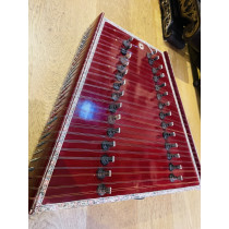 Indian Santoor hammered dulcimer (Bina). Slight repair project: missing top two courses. Needs new hammers 