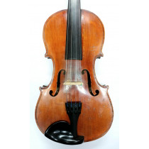 German 4/4 violin by Lowendall of Berlin, copy of Stradivarius, two piece back, brown varnish, in good cond