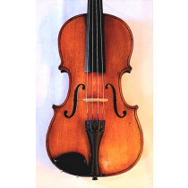 German Viola 15 1/4inches 1920's labelled Stradivarius, amber varnish, two piece back, slight flame, good c