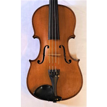 German 4/4 violin, labelled Klotz c1920s, two-piece back, medium flame with matching ribs, amber varnish w/