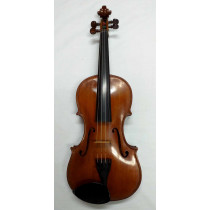 English 7/8 violin by Harry Win Ratcliffe. One piece back, broad flame, amber finish, good condition with c