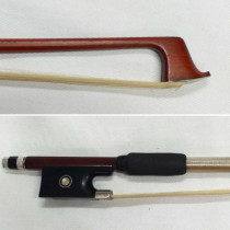 Violin bow by Phil Doherty c. 2005 - pernambuco, ebony frog with silver mounts