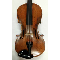 German 4/4 Violin c1890's one piece back, antique varnish, slight flame, 2 bows w/ case