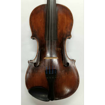 German Klingenthal, 4/4 Violin, c1842, labeled Serlingloft, brown shaded varnish, slight flame, bow w/ case