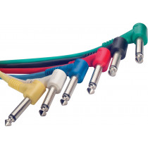 Stagg S Series 10cm Mono Patch Cable. 6 Pack