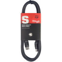 Stagg S Series 3m Midi-Cable -Din/Din.Plastic