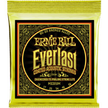 Ernie Ball Everlast 80/20 Guitar Strings, Med Light