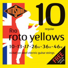 Rotosound R10 Roto Yellow Elec Guitar Set