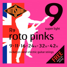 Rotosound R9 Roto Pinks Electric Guitar Set
