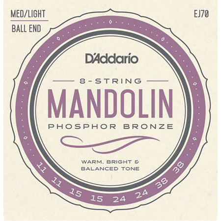 D'Addario EJ70 Mandolin Strings, ball