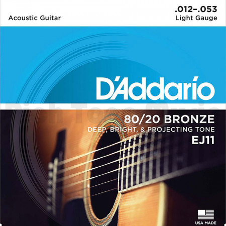 D'Addario EJ11 Acoustic Guitar Strings