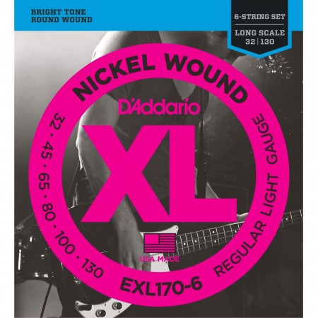 D'Addario EXL170-6 6-String Bass Strings