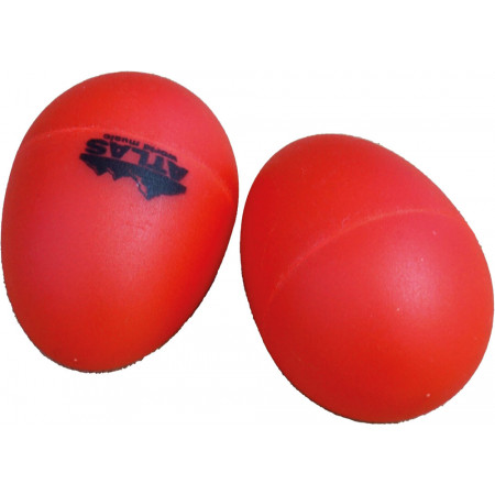 Atlas Pair of Shaky Eggs, Red
