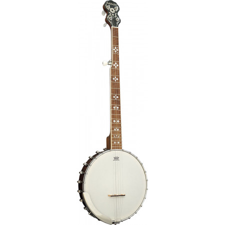 Ashbury AB-44-5 5 String Banjo, Burl Walnut