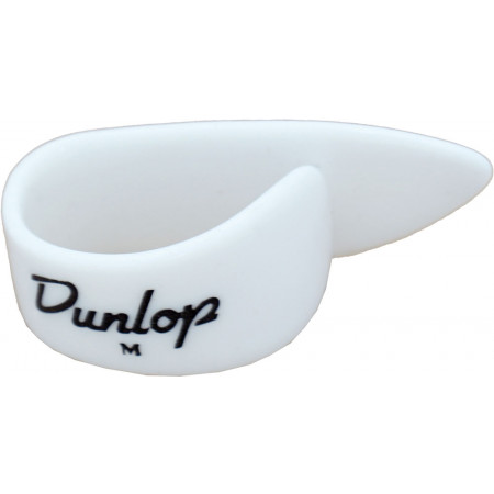 Dunlop 9012R Plastic Thumbpick, L/H. White