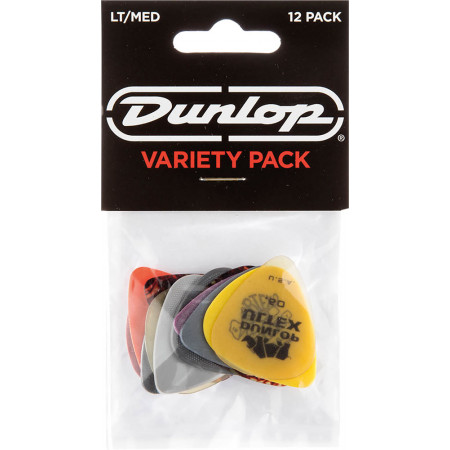 Dunlop Variety Pack of 12 Picks. Light/Med