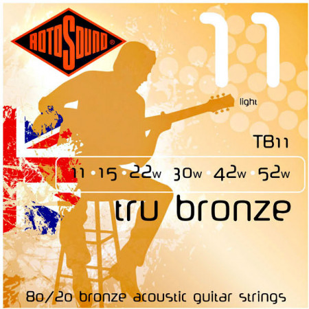Rotosound TB-11 Tru-Bronze Light Strings