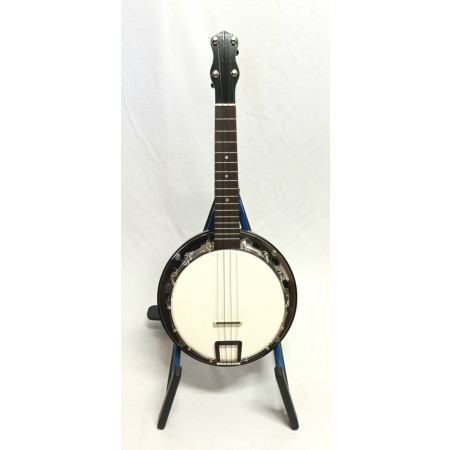 Eric Beharrell 'Monarch' banjo ukulele, with case