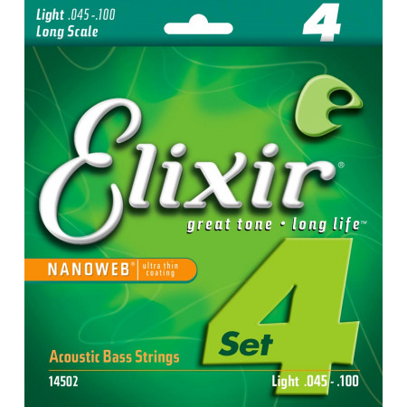 Elixir Acoustic Bass strings Long Sca